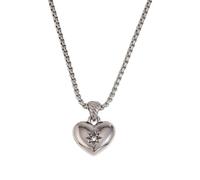 BNCXMO Accessorie Minimalist Cute Heart Necklace For Girls, Simple Romantic Sweet Heart Charm Choker - Classic Heart Necklace, Locket Necklace For Women Birthday Valentine