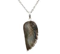 BNCXMO Accessorie Natural Stone Wing Necklace For Women, Wing Necklaces - Reiki Wings Necklace Pendant, Necklaces For Women Birthday Valentine s