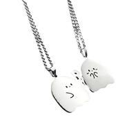 BNCXMO Accessorie Puzzle Piece Necklace For Women And Men, Heart Couple Necklaces Matching Puzzle Piece Necklace Cute Animal Puzzle Cute Cartoon Animal, Couple Necklace Puzzle Holiday