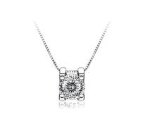 BNCXMO Accessories - 1ct Round Cut D Color Moissanite Pendant Necklace for Women