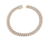 BNCXMO Accessories Width 19mm Big Iced Out Mens Cuban Link Chain, Extra Shiny Hip Hop Cuban Link Chain for Men, Solid Thick Miami Cuban Link Necklace, 16-24 Inch - Box Included