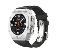 BNCXMO Alloy Modification Kit For Galaxy Watch 7 Ultra 47MM Metal Case For Galaxy Watch 7 Ultra Fluororubber Strap Diy Mod Kit Watchbands