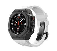 BNCXMO Alloy Modification Kit For Galaxy Watch 7 Ultra 47MM Metal Case For Galaxy Watch 7 Ultra Fluororubber Strap Diy Mod Kit Watchbands