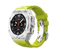 BNCXMO Alloy Modification Kit For Galaxy Watch 7 Ultra 47MM Metal Case For Galaxy Watch 7 Ultra Fluororubber Strap Diy Mod Kit Watchbands