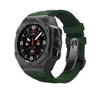 BNCXMO Alloy Modification Kit For Galaxy Watch 7 Ultra 47MM Metal Case For Galaxy Watch 7 Ultra Fluororubber Strap Diy Mod Kit Watchbands