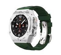 BNCXMO Alloy Modification Kit For Galaxy Watch 7 Ultra 47MM Metal Case For Galaxy Watch 7 Ultra Fluororubber Strap Diy Mod Kit Watchbands