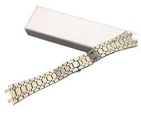 BNCXMO Black gold silver watchband 21mm 26mm Men women Stainless Steel Watch Band Bracelet For AP ROYAL OAK strap folding buckle