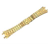 BNCXMO Black gold silver watchband 21mm 26mm Men women Stainless Steel Watch Band Bracelet For AP ROYAL OAK strap folding buckle
