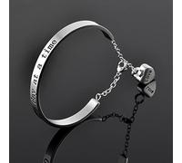 BNCXMO Blank Cuff Free Carve Link Chain Adjustable DIY Cremation Holder Pendant For Pet/Human Ashes Memorial Urns Bracelets