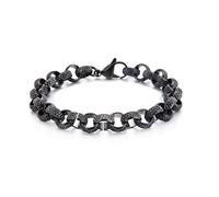 BNCXMO Boy bracelet, retro Stainless Steel Chain Bracelets