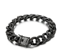 BNCXMO Boy Bracelet, Simple Elegant Stainless Steel Chain Bracelet for Men