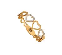 BNCXMO Bracelet Bracelets Jewellery Women Men's Hollow Heart Bracelets Women's (Gold Adjustable)