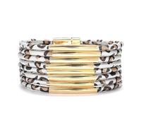 BNCXMO Bracelet for Women Multi Layer Bracelets Jewelry (Gold Adjustable)