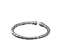 BNCXMO bracelet S999 Pure Silver Braided Simple Men And Women Open Silver Bracelet Jewelry