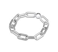 BNCXMO bracelets for womens 925 Silver Me Link Bracelet Female Jewelry for Women Fits Me Charms Beads Jewelry 17.5cm