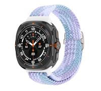 BNCXMO Braided Solo Loop Nylon Strap For Galaxy Watch 7 Ultra Band 47mm Stretchy Nylon Woven Bracelet Correa WatchBands