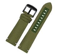 BNCXMO Canvas real leather watch strap for m026.629/430 Ocean Star m042.430 navigator helmsman breathable nylon watchband 22m belt
