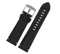 BNCXMO Canvas real leather watch strap for m026.629/430 Ocean Star m042.430 navigator helmsman breathable nylon watchband 22m belt
