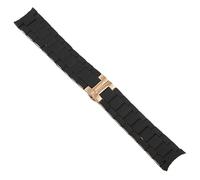 BNCXMO Classical 20 23mm Silicone Cover Solid Stainless Steel Watchband for Armani AR5858 5943 5941 5867 5981 Deployment Clasp (Color : F, Size : 20mm)