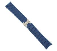 BNCXMO Classical 20 23mm Silicone Cover Solid Stainless Steel Watchband for Armani AR5858 5943 5941 5867 5981 Deployment Clasp (Color : F, Size : 20mm)