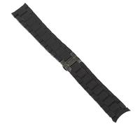 BNCXMO Classical 20 23mm Silicone Cover Solid Stainless Steel Watchband for Armani AR5858 5943 5941 5867 5981 Deployment Clasp (Color : F, Size : 20mm)