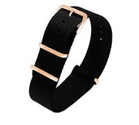 BNCXMO Colorful nylon watchband with rose gold rings nylon straps perlon watch strap fashion bracelet for men women