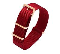 BNCXMO Colorful nylon watchband with rose gold rings nylon straps perlon watch strap fashion bracelet for men women