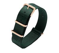 BNCXMO Colorful nylon watchband with rose gold rings nylon straps perlon watch strap fashion bracelet for men women
