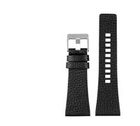 BNCXMO Compatible With Diesel Watchbands Men's Wrist Large Size Watch Bands P-Olice 26MM 28MM 30MM 32MM Zwart Brown Genuine Calf Hide Leather Strap