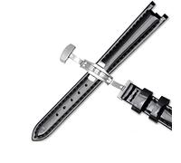 BNCXMO Cow Genuine Leather Watchband for 1853 T094210 Women Watch Straps Bracelet 12mm with Stainless Stee Butterfly Clasp (Color : White A, Size : Rose Gold Clasp)