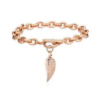 BNCXMO Cremation Jewelry Angel Wing Urn for Ashes Memorial Bracelets Ashes Jewelry for Women Men-Black