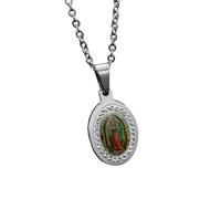 BNCXMO Curtain New 2025 Classic Virgin Mary Pendant Amulet Necklace Christian Jewelry Stone Prayer Necklace For Beautiful Ladies Birthday Gift With For You Jewelry Fashion Accessories Creative Gift,