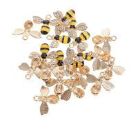 BNCXMO Cute Bee Pendant Diy Charms 20pcs Alloy Jewelry Charms for Making Earring Necklace