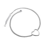 BNCXMO Dainty Ankle Bracelet - 925 Sterling Silver Fashion Women's Jewelry Romantic Heart Chain Anklets for Wife Best Friend (Color : Anklets)