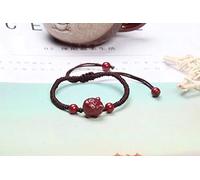 BNCXMO Decor Stone Natural Quartz Crystal Cinnabar Handmade Bracelet Gift natural stone