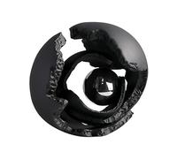 BNCXMO Decorations of The Statue Table Simple Modern Style Creative Black Incomplete Ball Ornaments Office Study Living Room Porch Desktop Decorations for Living Room
