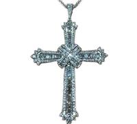 BNCXMO Diamond Cross Pendant 925 Sterling Silver Wedding Pendants Necklace For Women men moissanite Jewelry Gift