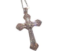 BNCXMO Diamond Cross Pendant 925 Sterling Silver Wedding Pendants Necklace For Women men moissanite Jewelry Gift