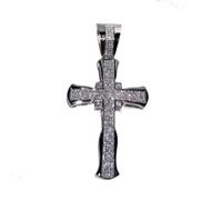 BNCXMO Diamond Cross Pendant 925 Sterling Silver Wedding Pendants Necklace For Women men moissanite Jewelry Gift