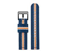 BNCXMO Fashion Woven nylon watch band for Omega Seahorse 300 canvas Thickened Sport Strap 18mm 20mm 22mm 24mm