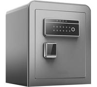 BNCXMO Fireproof Safe With Digital Keypad Feet,Home Smart Safe Small Metal Safe Deposit Box Safety Gun Cash Jewelry Password