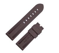 BNCXMO Fluorine Rubber 22mm 24mm Watch Band Silicone Watchband For Panerai Watch Strap