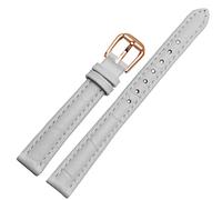 BNCXMO For any brand leather watchband for Girls and Student Crocodile grain band 10 12 14 16 18mm black brown red white blue strap