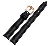 BNCXMO For any brand leather watchband for Girls and Student Crocodile grain band 10 12 14 16 18mm black brown red white blue strap