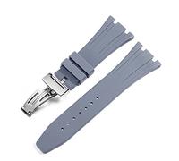 BNCXMO for AP Royal Oak Offshore 15400/15202/15703 Rubber Silicone Watch Strap Men Watch Strap Accessories 27mm 28mm (Color : Orange Rose Gold, Size : 27mm)