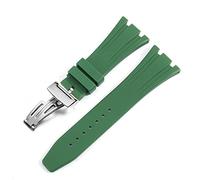 BNCXMO for AP Royal Oak Offshore 15400/15202/15703 Rubber Silicone Watch Strap Men Watch Strap Accessories 27mm 28mm (Color : Orange Rose Gold, Size : 27mm)