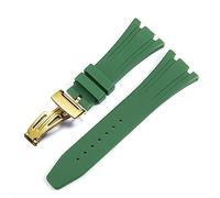 BNCXMO for AP Royal Oak Offshore 15400/15202/15703 Rubber Silicone Watch Strap Men Watch Strap Accessories 27mm 28mm (Color : Orange Rose Gold, Size : 27mm)