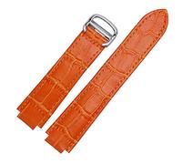 BNCXMO For Bracelets Quality Color Genuine Leather Watch Bands Deployment Clasp Replacement Leather Band Female Strap (Color : Green, Size : 16x9mmRose Gold Clasp)(,), 14x8mmSilver clasp
