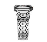 BNCXMO For Galaxy Watch Ultra Strap 47mm Accessories sport Bracelet For Galaxy Watch 7 Ultra Titan Stainless Steel Metal Steel watchbands WatchBands