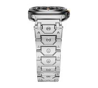 BNCXMO For Galaxy Watch Ultra Strap 47mm Accessories sport Bracelet For Galaxy Watch 7 Ultra Titan Stainless Steel Metal Steel watchbands WatchBands